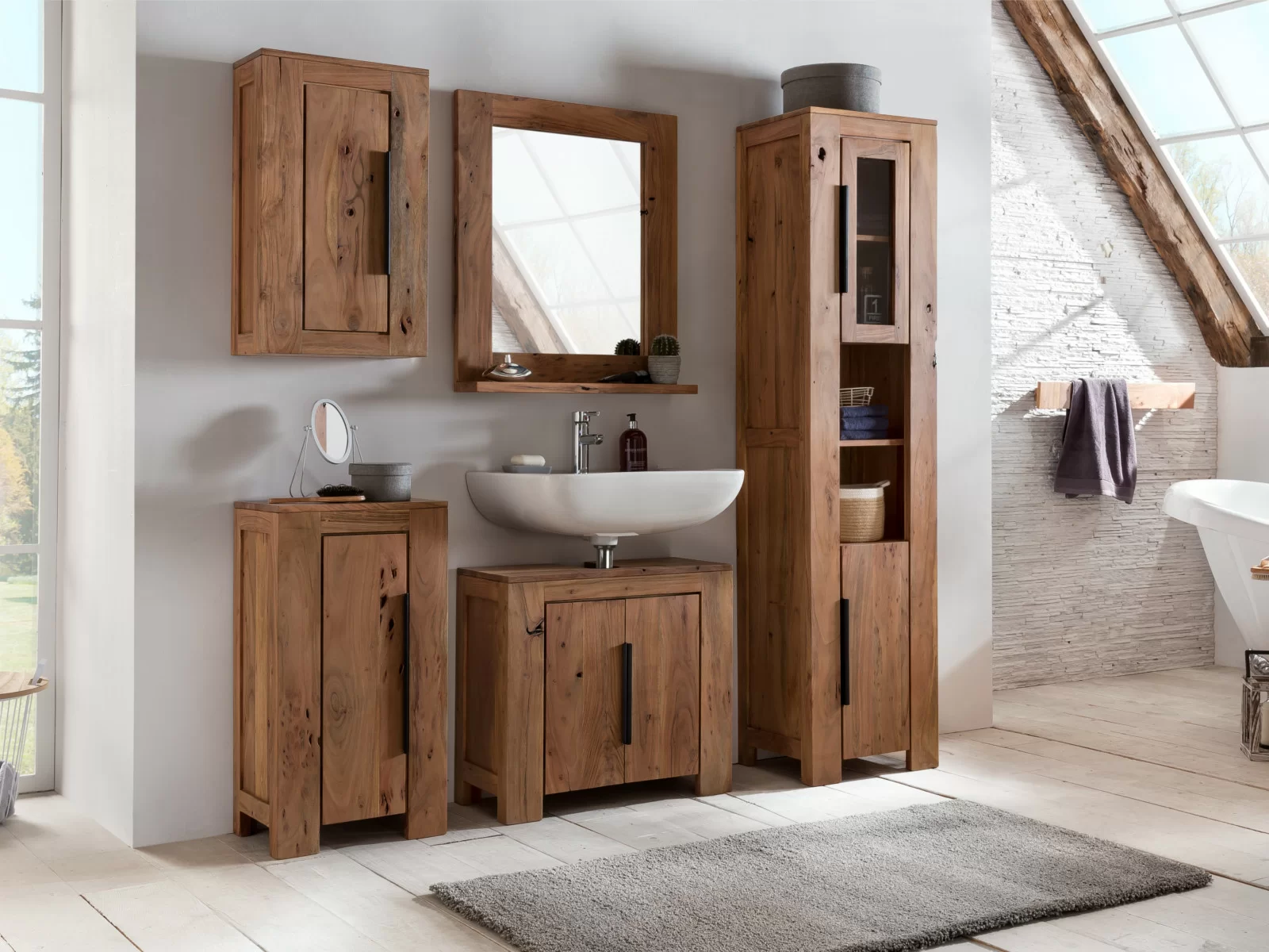 Wooden Vanity Unit
